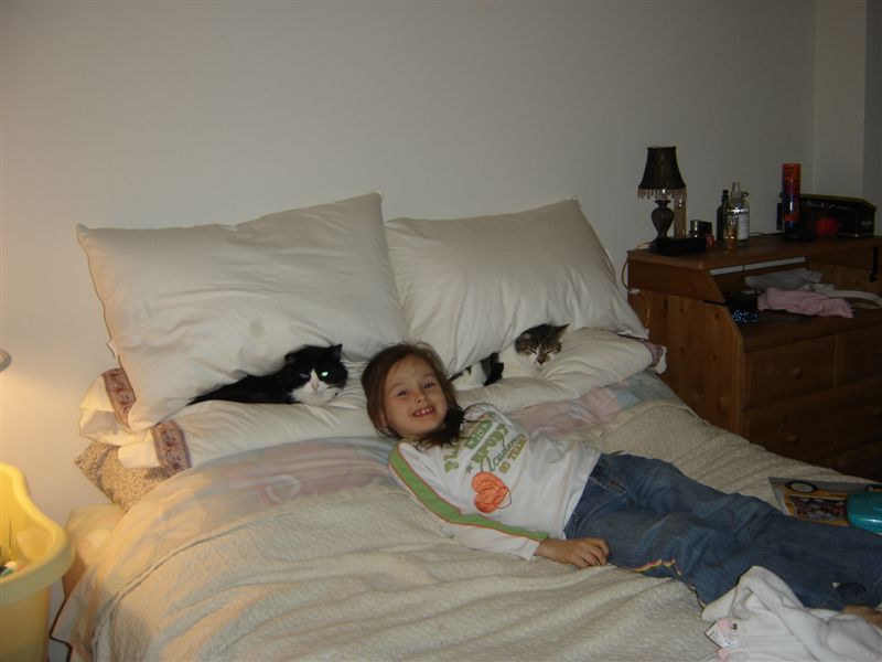 My niece and her cats