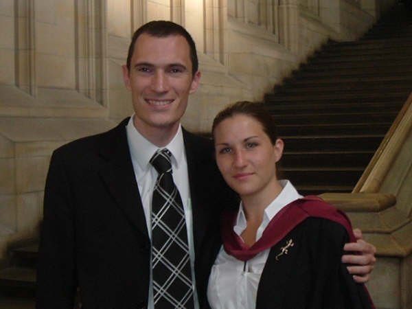 chris and I graduation