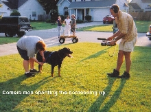 Max being filmed