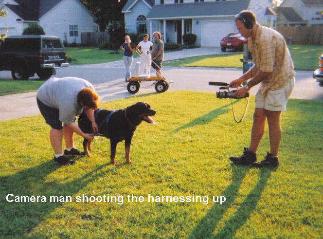 Max being filmed