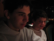 me and my brother at hibachis japanese resteraunt in downtown philly