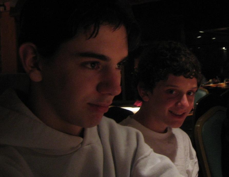 me and my brother at hibachis japanese resteraunt in downtown philly