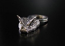 Horned viper pendant
