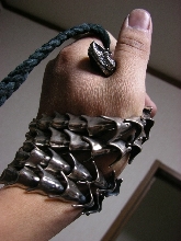 Eye lash viper pendant