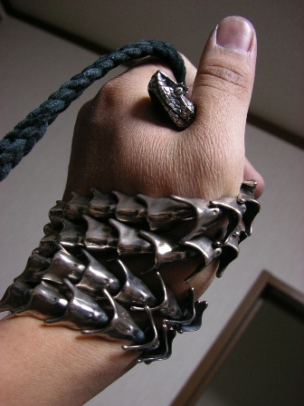 Eye lash viper pendant