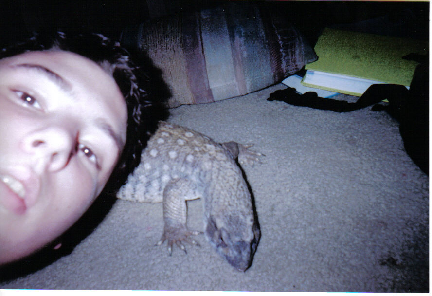 Me and Ramoth, my Savannah Monitor