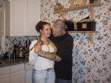 bonnie me and our new bull snake