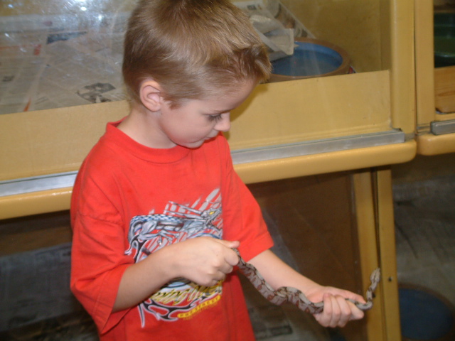 Trenton with one of our baby N.Braz.