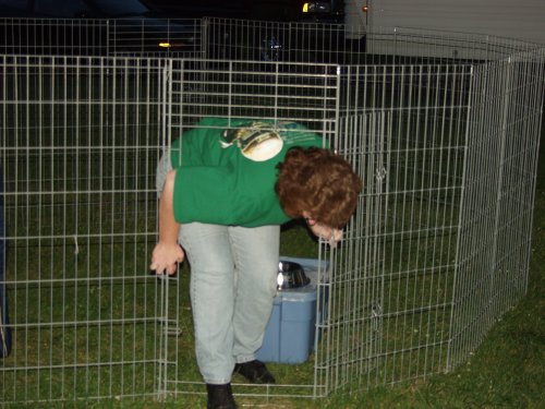 Me getting out of pen