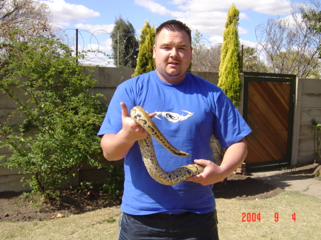 Me and my blood python