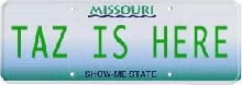 license plate