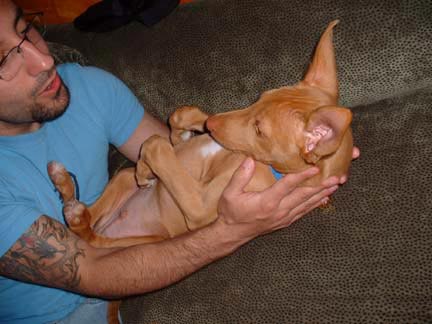 Baby Poe with his daddy
