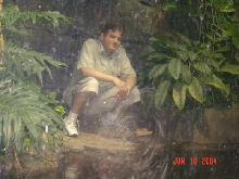 Dwarf caiman female and Me