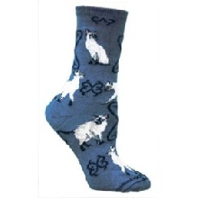 Siamese Kitty Cat Kitten Cotton Animal Art Print Socks