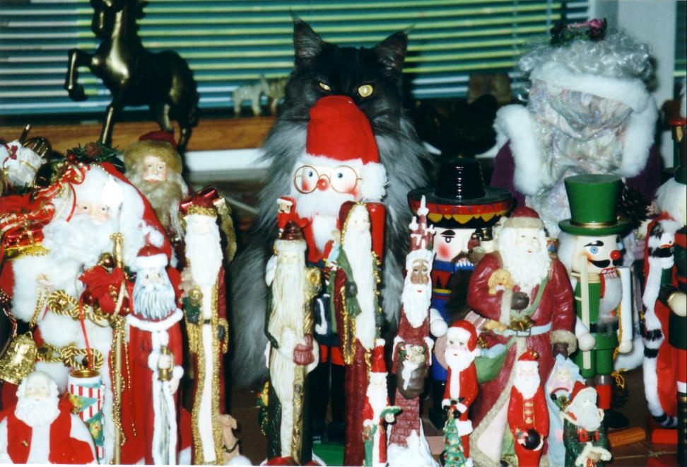 Ash talking to Santa