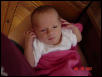 Kylie, 1 month, open eyes