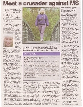 Newspaper Article MS Walk