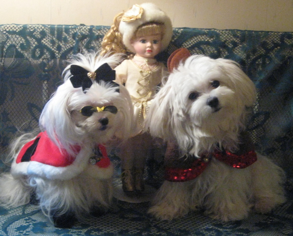 Mrs. Claus and Tommie Reindeer