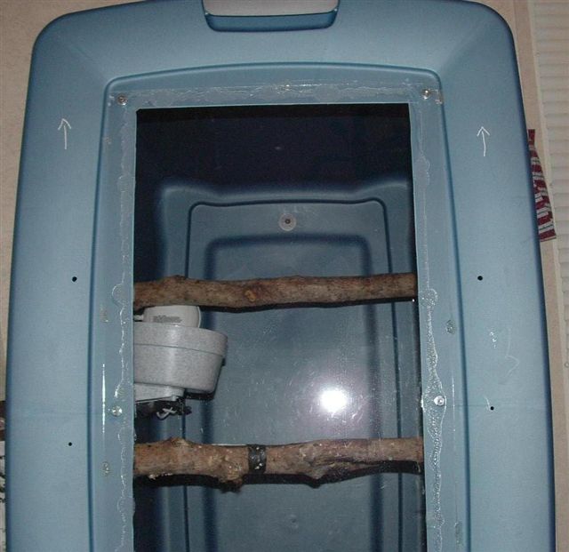 Cage made out of tub