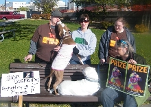 Demonstration against Dog Fighting April 26, 2010