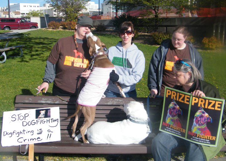 Demonstration against Dog Fighting April 26, 2010