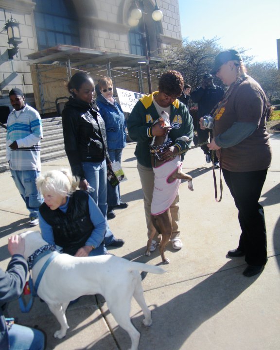 Demonstration against Dog Fighting April 26, 2010