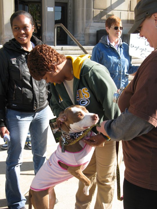 Demonstration against Dog Fighting April 26, 2010