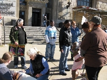 Demonstration against Dog Fighting April 26, 2010