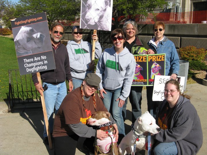 Demonstration against Dog Fighting April 26, 2010