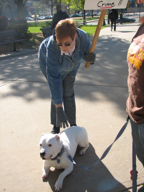 Demonstration against Dog Fighting April 26, 2010