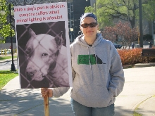 Demonstration against Dog Fighting April 26, 2010