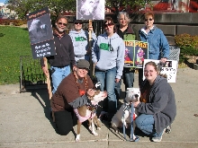 Demonstration against Dog Fighting April 26, 2010