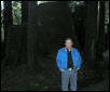 Puma's husband in front of a "Parent" tree