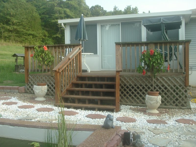 Deck by Pond