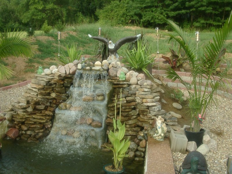 Waterfall in Pond