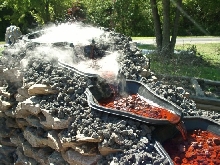 Smoking Volcano & Lava