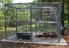 outdoor monitor cage