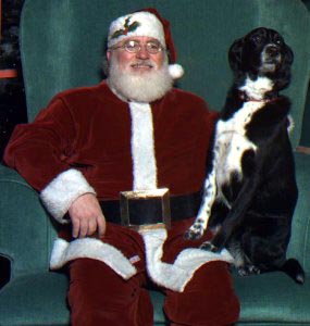 cleo with santa