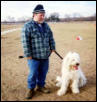 komondor at the dog park
