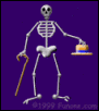 dancing skeleton
