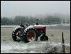 Tractor in the snow