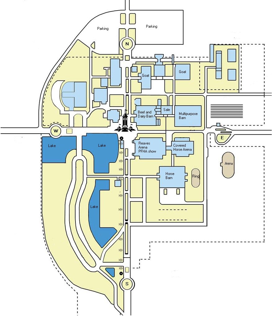 Perry GA show grounds map