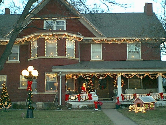 House at dusk