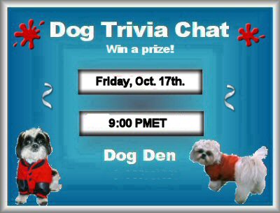 Prize Trivia Chat..small dogs