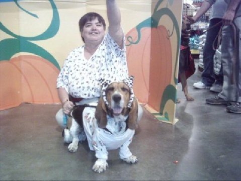 Douchie and me at Halloween Party