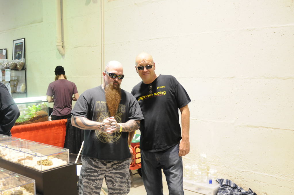 Kerry King and kingsnake.com's Jeff Barringer at the Reptile Super Show