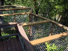 Cat enclosure roof, from above