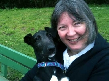 Me and my new Scottish Deerhound puppy, Rawley