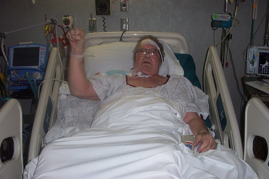 Papa in hospital