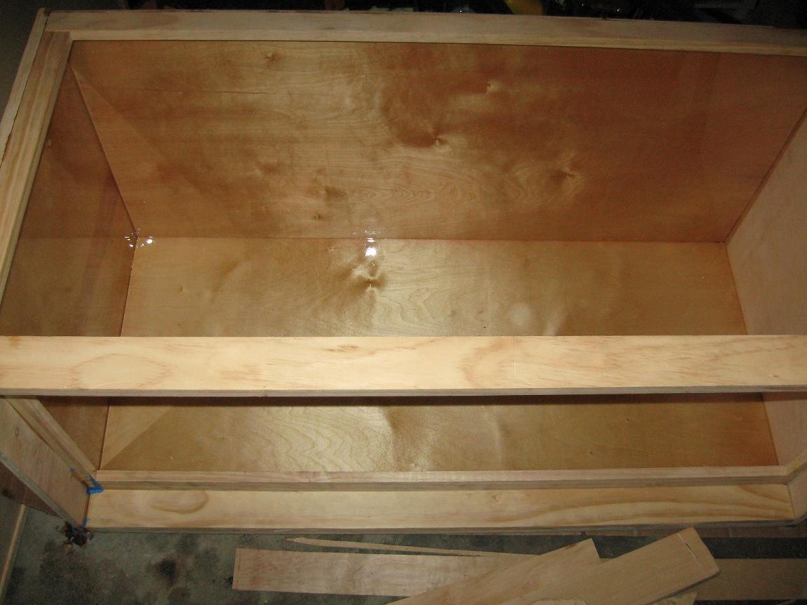 Sealing interior of cage with bar top epoxy